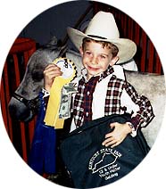 AMHA Youth Horseman winning ribbons